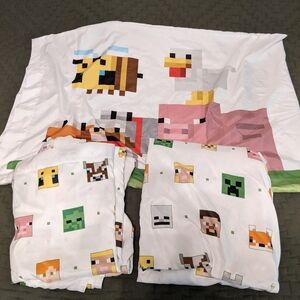 Minecraft Twin microfiber sheet set